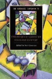 bokomslag Cambridge Companion to Twentieth-Century English Poetry