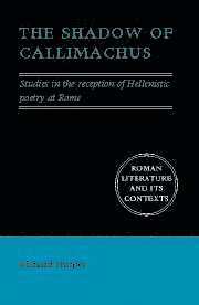 The Shadow of Callimachus 1