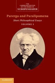 bokomslag Schopenhauer: Parerga and Paralipomena: Volume 1