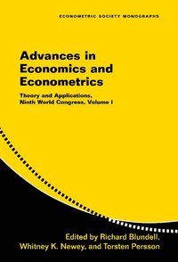 bokomslag Advances in Economics and Econometrics: Volume 1