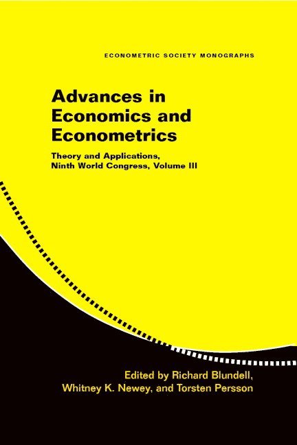 Advances in Economics and Econometrics: Volume 3 1
