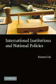 bokomslag International Institutions and National Policies