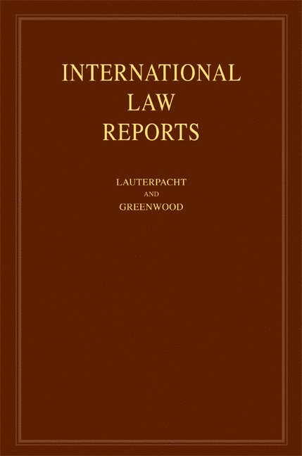 International Law Reports: Volume 134 1