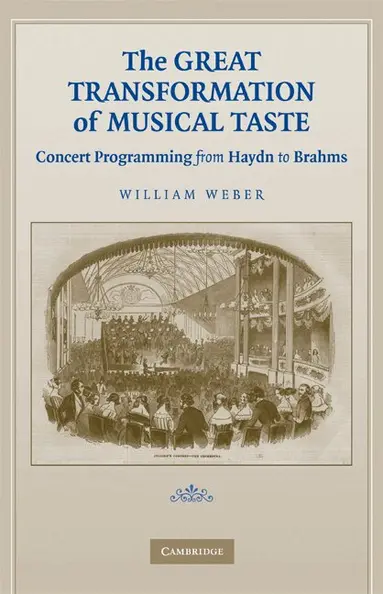 William Weber - The Great Transformation of Musical Taste, Inbunden