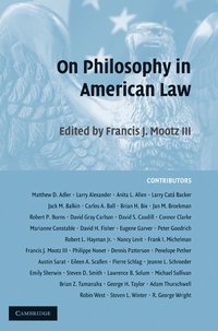 bokomslag On Philosophy in American Law