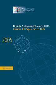 bokomslag Dispute Settlement Reports 2005