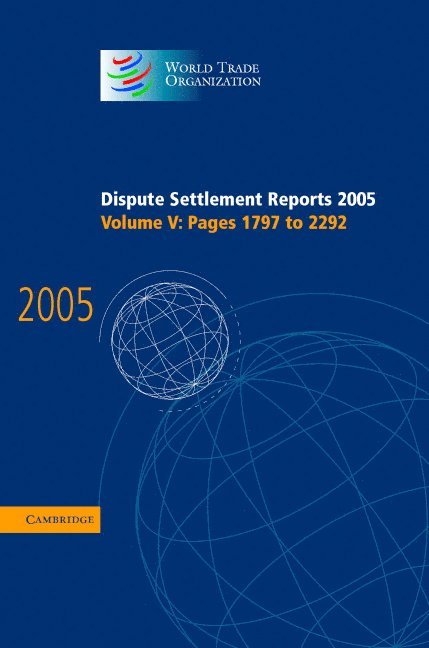 Dispute Settlement Reports 2005 1