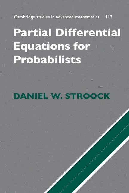 Partial Differential Equations for Probabilists 1