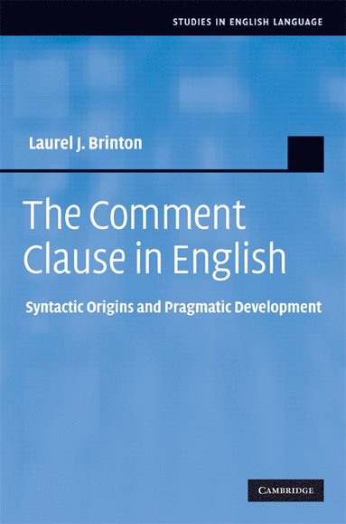 bokomslag The Comment Clause in English