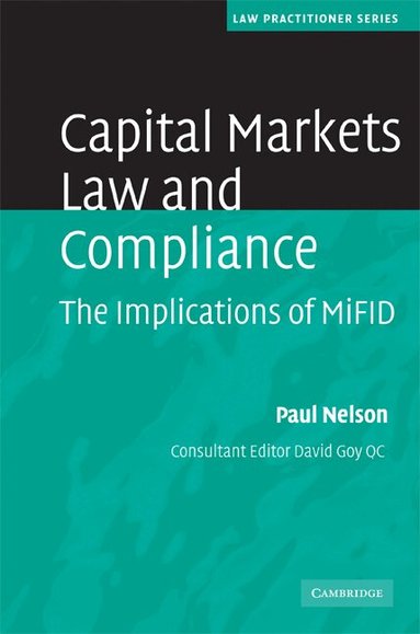 Paul Nelson - Capital Markets Law and Compliance, Inbunden