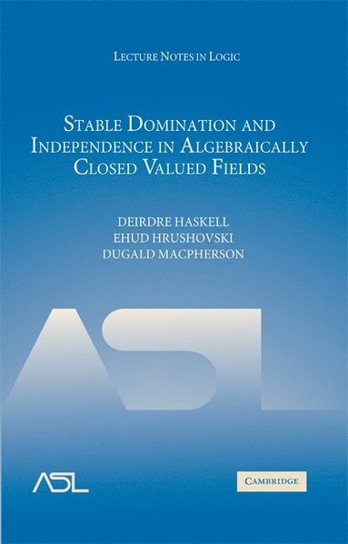 bokomslag Stable Domination and Independence in Algebraically Closed Valued Fields