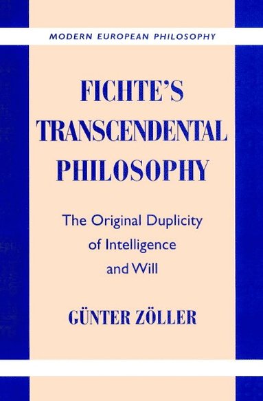 bokomslag Fichte's Transcendental Philosophy