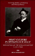 bokomslag Print Culture in Renaissance Italy