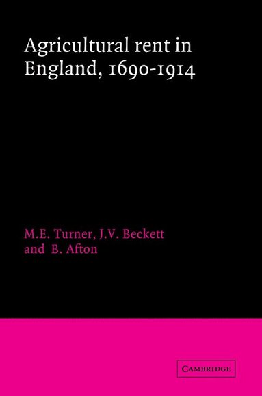 bokomslag Agricultural Rent in England, 1690-1914