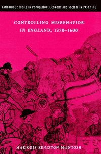 bokomslag Controlling Misbehavior in England, 1370-1600