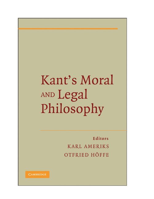 Kant's Moral and Legal Philosophy 1