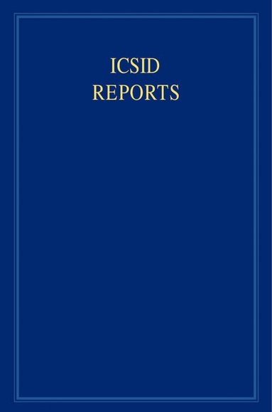James Crawford, Karen Lee - ICSID Reports, Inbunden