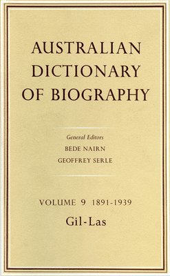 bokomslag Australian Dictionary of Biography V9