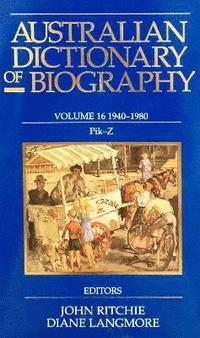bokomslag Australian Dictionary of Biography V16