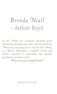 bokomslag Brenda Niall on Arthur Boyd