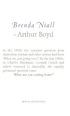 bokomslag Brenda Niall on Arthur Boyd