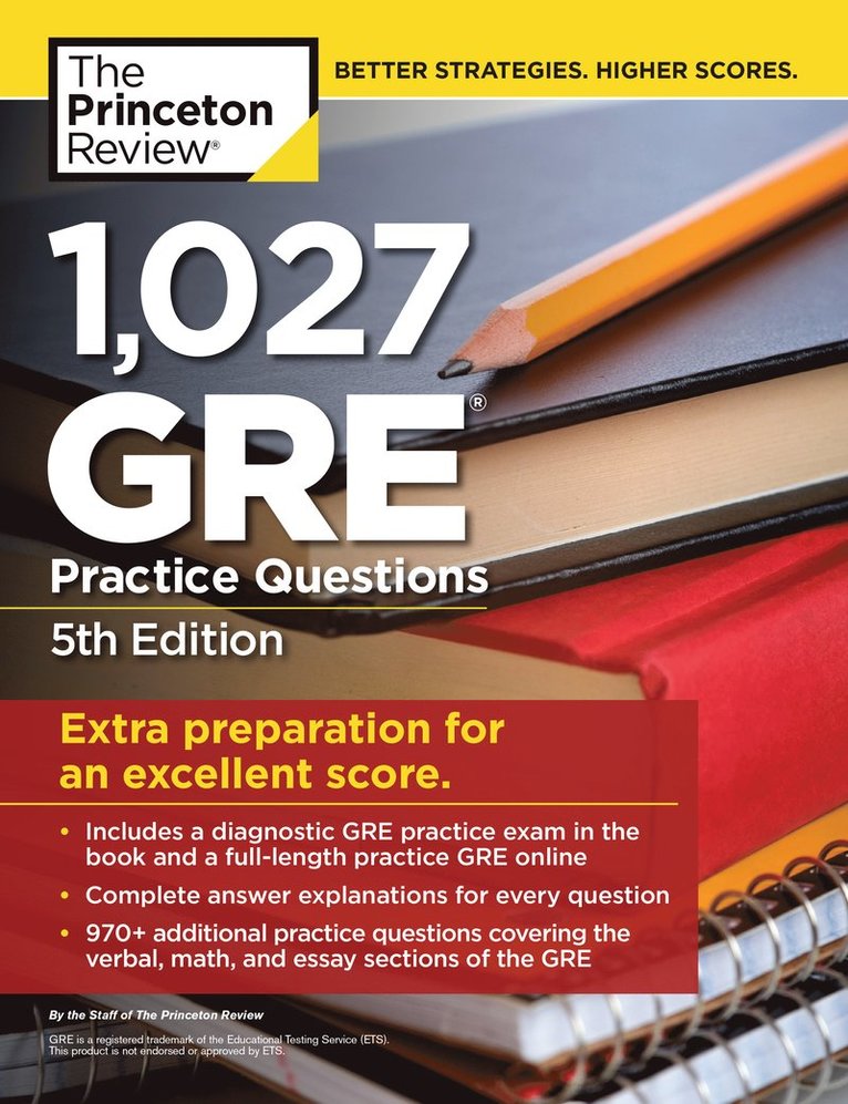 Princeton Review, The Princeton Review - 1,027 GRE Practice Questions, Häftad