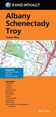 bokomslag Rand McNally Folded Map: Albany Schenectady Troy Street Map