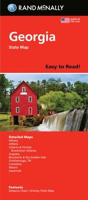 bokomslag Rand McNally Easy to Read Folded Map: Georgia State Map