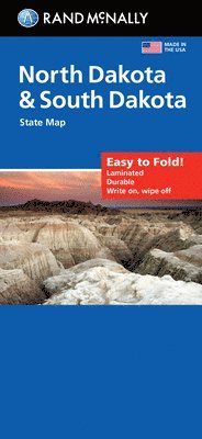 Rand McNally Easy to Fold: North Dakota, South Dakota Laminated Map 1