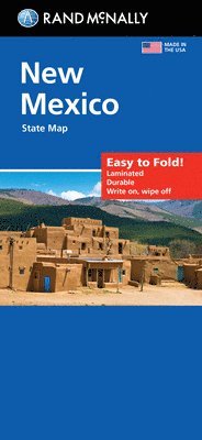 bokomslag Rand McNally Easy to Fold: New Mexico State Laminated Map