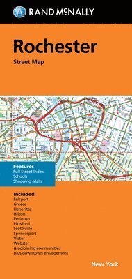 bokomslag Rand Mcnally: Rand McNally Folded Map: Rochester New York St
