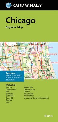 bokomslag Rand McNally Folded Map: Chicago Regional Map