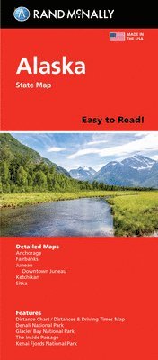 bokomslag Rand McNally Easy to Read: Alaska State Map