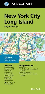 bokomslag Rand McNally Folded Map: New York City Long Island Regional Map