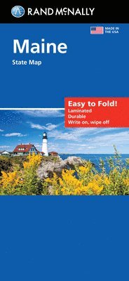 bokomslag Rand McNally Easy to Fold: Maine State Laminated Map