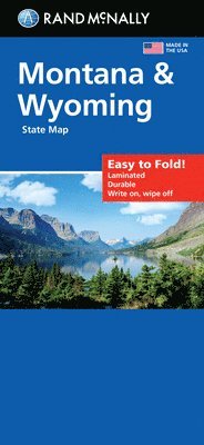 Rand McNally Easy to Fold: Montana, Wyoming Laminated Map 1