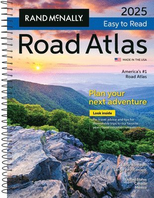 bokomslag Rand McNally 2025 Easy-To-Read Midsize Road Atlas