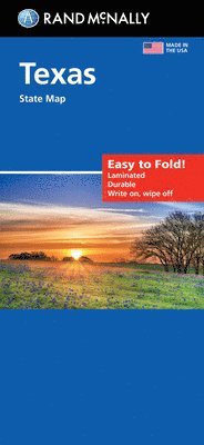 bokomslag Rand McNally Easy to Fold: Texas State Laminated Map