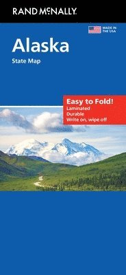 bokomslag Rand Mcnally: Rand McNally Easy to Fold: Alaska State Lamina