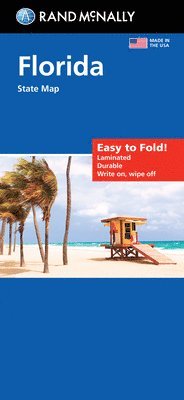 bokomslag Rand McNally Easy to Fold: Florida State Laminated Map