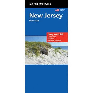 bokomslag New Jersey Easy to Fold State Map: Njbu