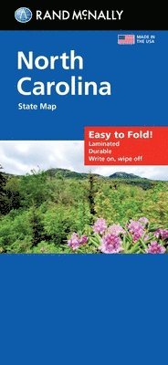bokomslag Rand McNally Easy to Fold: North Carolina Laminated Map