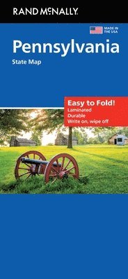 bokomslag Rand McNally Easy to Fold: Pennsylvania State Laminated Map