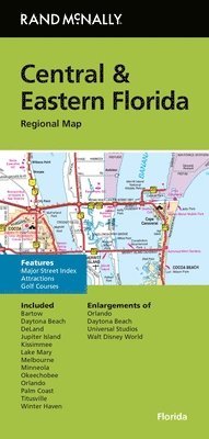 bokomslag Rand McNally Folded Map: Central & Eastern Florida Regional Map