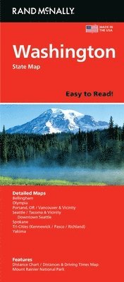 Rand McNally, Rand Mcnally - Rand McNally Easy to Read: Washington State Map, Pocket