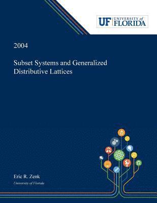 bokomslag Subset Systems and Generalized Distributive Lattices