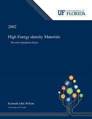 High Energy-density Materials 1