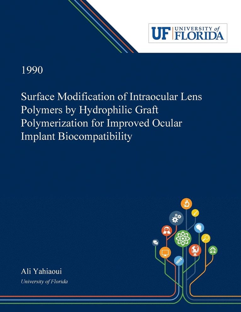 Surface Modification of Intraocular Lens Polymers by Hydrophilic Graft Polymerization for Improved Ocular Implant Biocompatibility 1