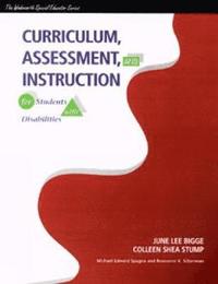 bokomslag Curriculum, Assessment and Instruction for Students with Disabilities