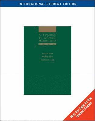 Douglas Smith, Maurice Eggen, Richard St.Andre - Transition to Advanced Mathematics, Häftad